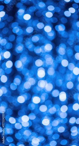 Abstract Blue Bokeh Lights