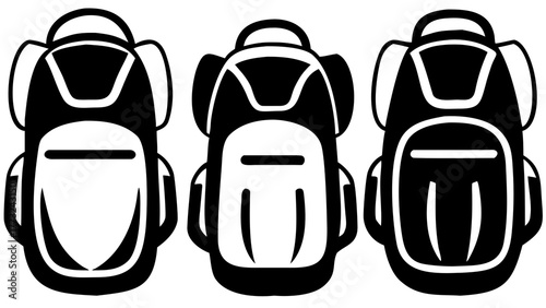 Three bold backpacks ready for any adventure, perfect for travel, school or hiking minimalist design