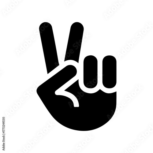 Peace Victory Hand Gesture