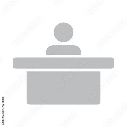 Receptionist counter