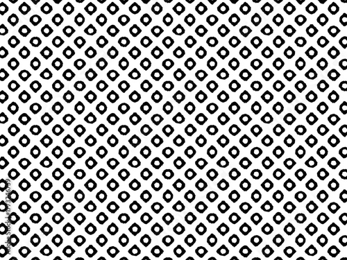 鹿の子文様②　シンプルで使いやすい白地に黒の和柄の背景