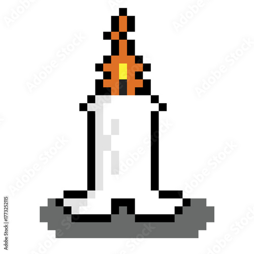 Candle Halloween Pixel Art
