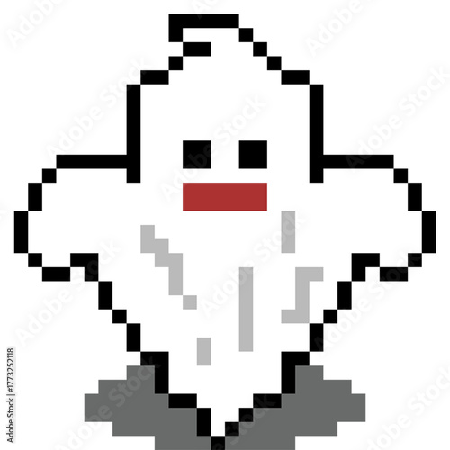 Ghost Pixel Art Halloween