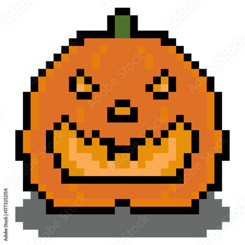 Pumpkin Halloween Pixel Art 