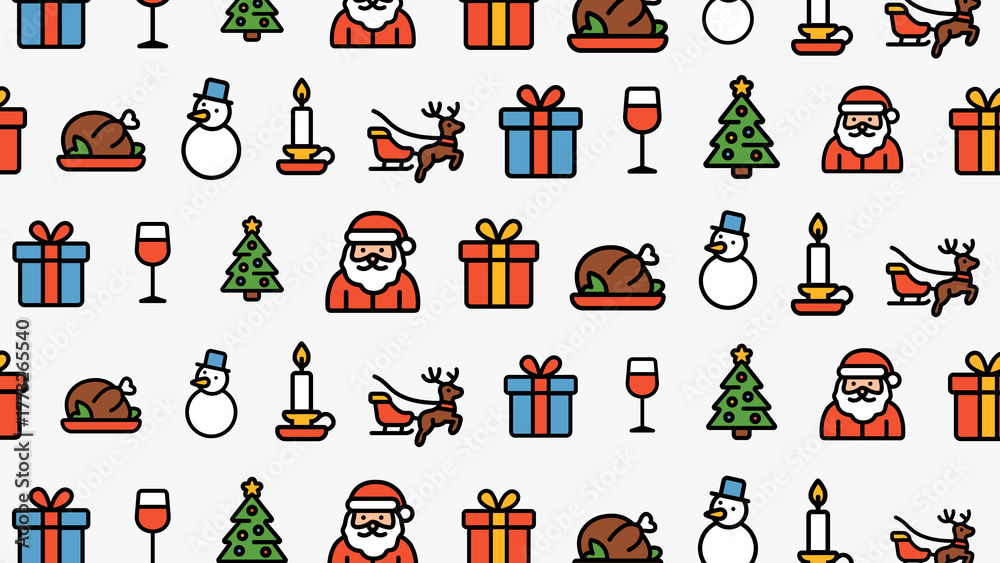 Fototapeta premium Thanksgiving motion pattern, perfect for dinner invitations, restaurant menus, and foodthemed designs.