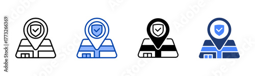 Safe Zone icon set multiple style collection