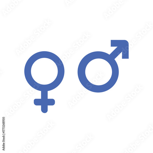 Classic male and female gender symbols representing masculine and feminine identity