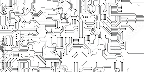 Technology background with hi-tech digital data connection system and computer electronic design