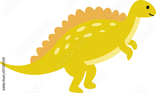 Colorful Cartoon Dinosaur Element