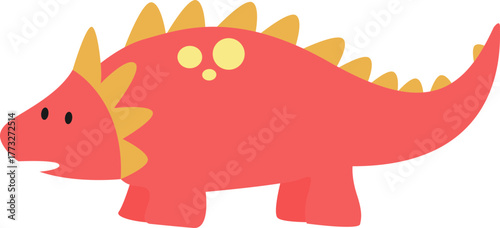 Colorful Cartoon Dinosaur Element