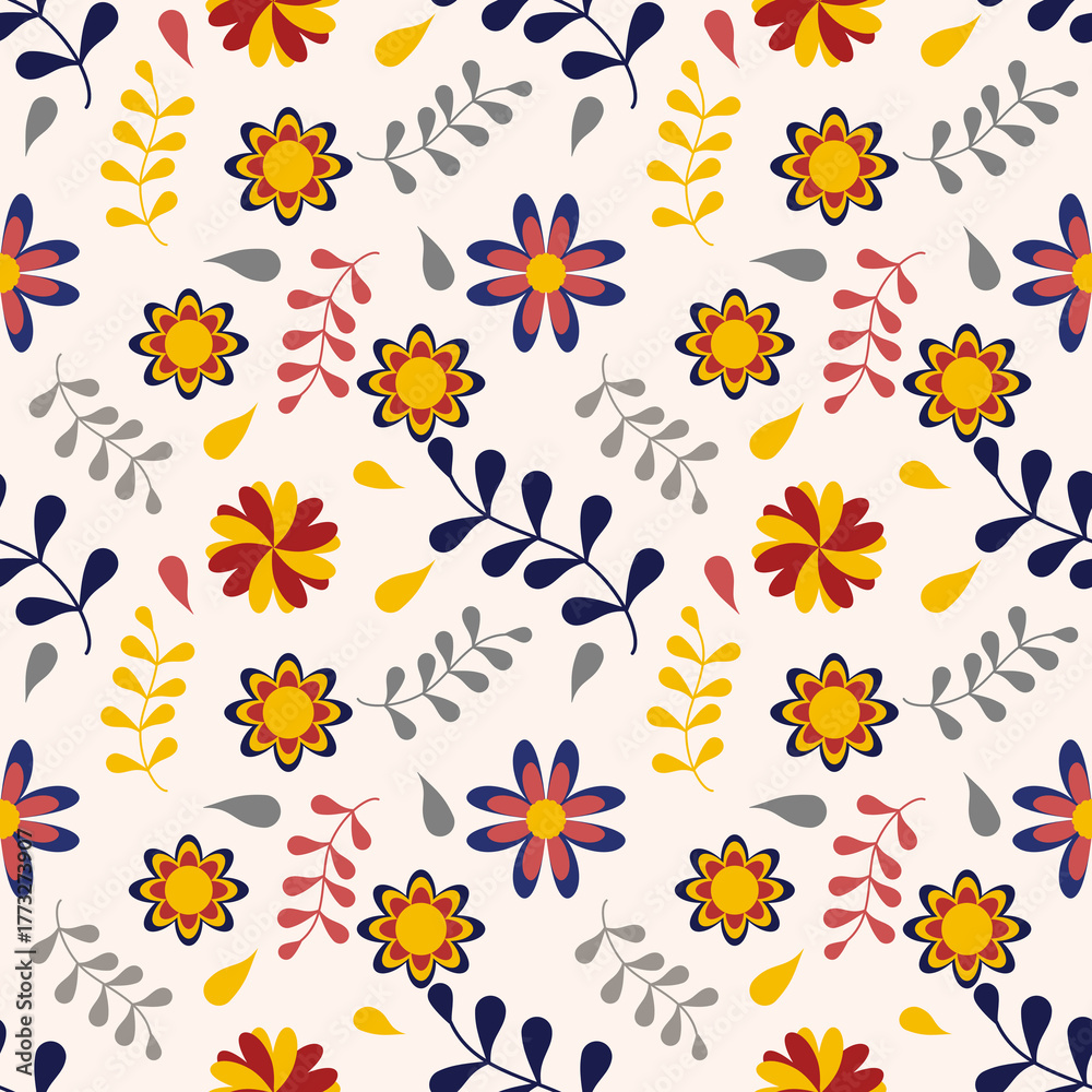 Obraz premium seamless pattern with flowers
