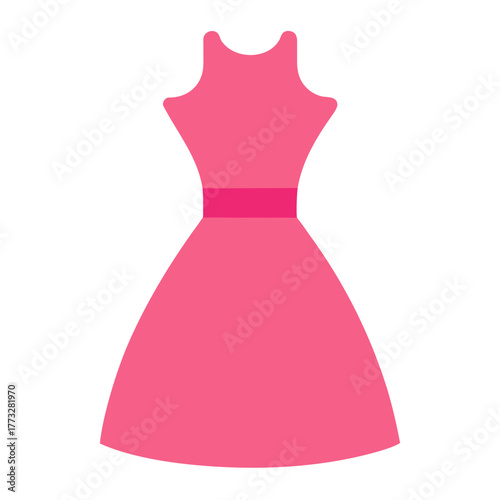 wedding dress on white background