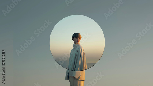Visionary Portrait with Mirror Reflection
