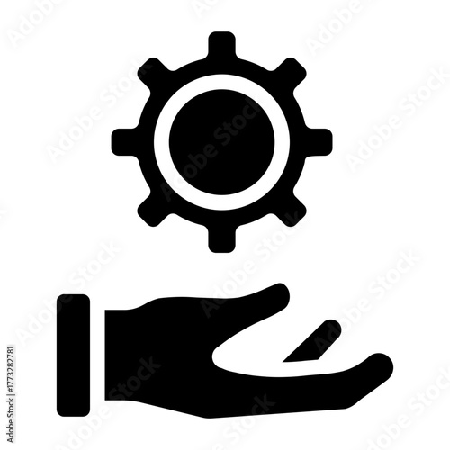 Service Vector Solid Icon, Sopport Icons Collection, Maintenance silhouette.