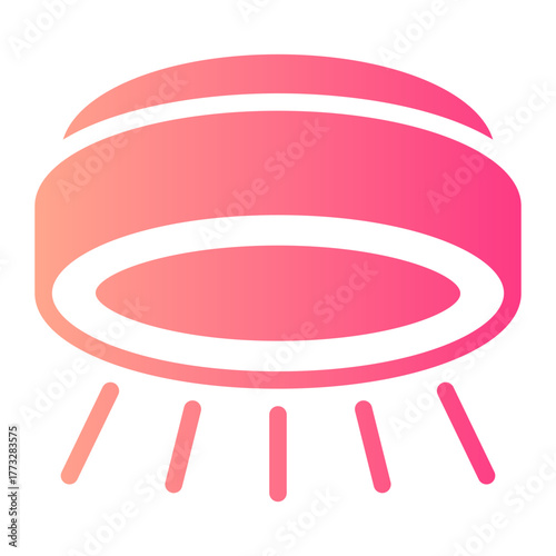 ceiling lamp gradient icon