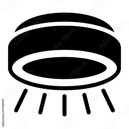 ceiling lamp glyph icon