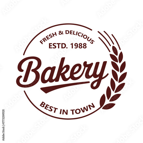 Bakery vintage logo vector design