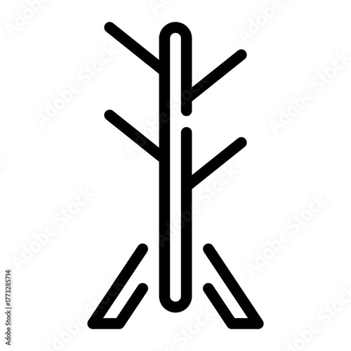 coat rack line icon