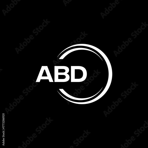 ABD logo. A B D design. White ABD letter. ABD, A B D letter logo design.
