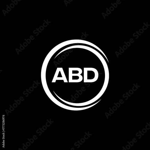 ABD logo. A B D design. White ABD letter. ABD, A B D letter logo design.