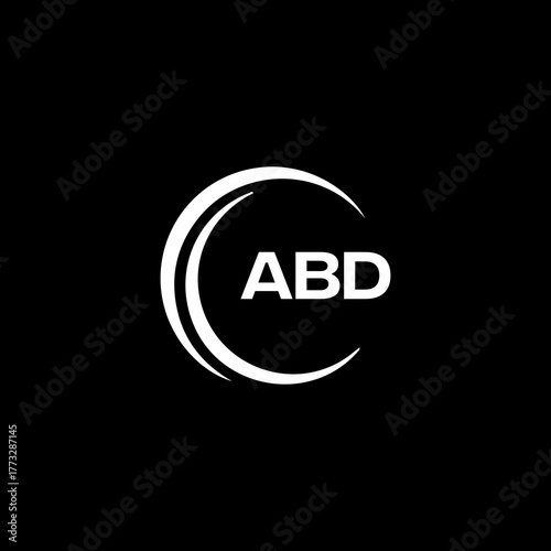 ABD logo. A B D design. White ABD letter. ABD, A B D letter logo design.