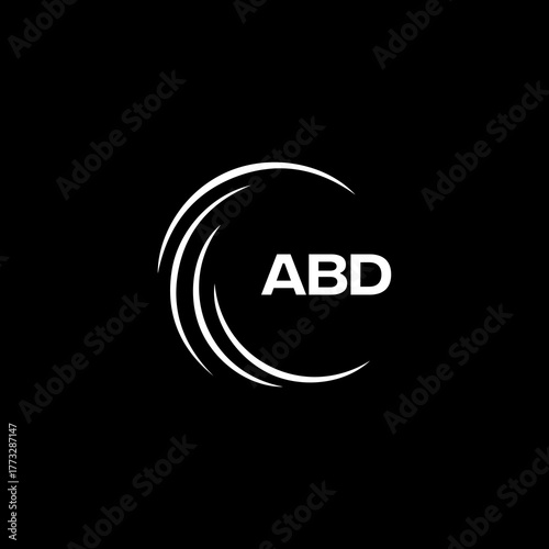ABD logo. A B D design. White ABD letter. ABD, A B D letter logo design.