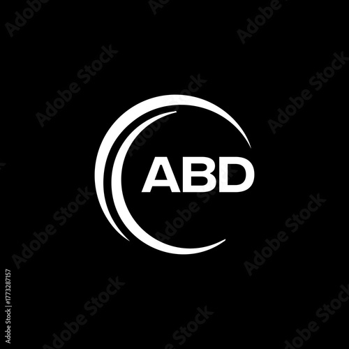 ABD logo. A B D design. White ABD letter. ABD, A B D letter logo design.