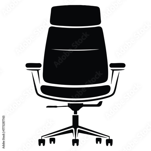 Chair icon vector illustration isolated design suitable for furniture home decor interior or creative artwork minimalist themed concept design