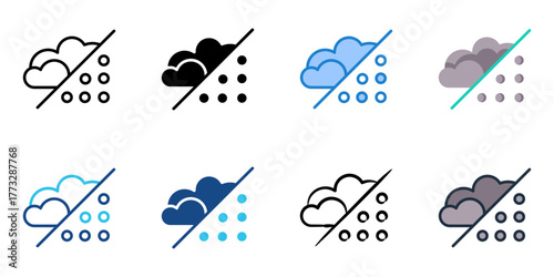 Fog of Particles icon set multiple style collection 
