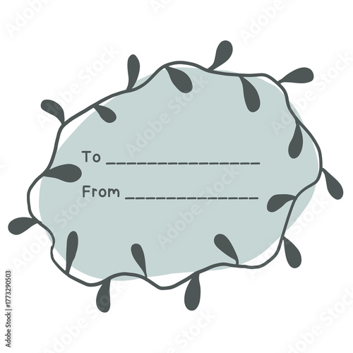 Post-it note, leaf frame