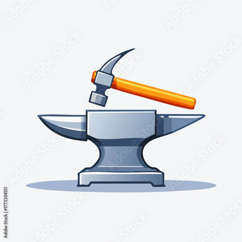 Anvil and Hammer - Tools of the Blacksmith Trade.