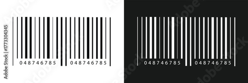 Barcode isolated on white background, Simple fake bar code, barcode scratched vector illustration , barcode icon for selling, Product Barcode, Trendy bar code for web icon in eps 10.