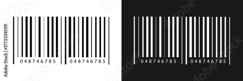 QR Code with text scan me icon and barcode icon collections. Dummy Barcodes and QR code label Collection. digital bar code and retail pricing bars QR code icon in eps 10.