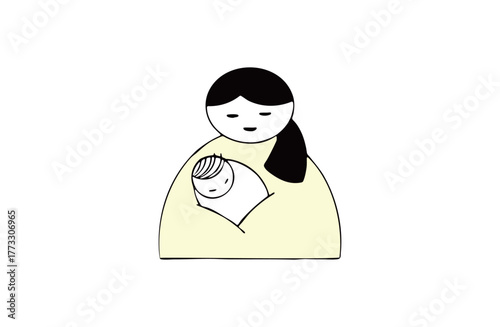 お母さんと赤ちゃん　授乳室 育児