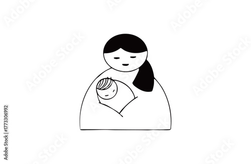 お母さんと赤ちゃん　授乳室 育児