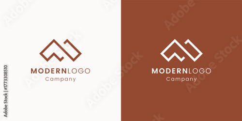 Modern Abstract Colorful Logo Design Concept for Branding