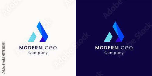 Modern Abstract Colorful Logo Design Concept for Branding