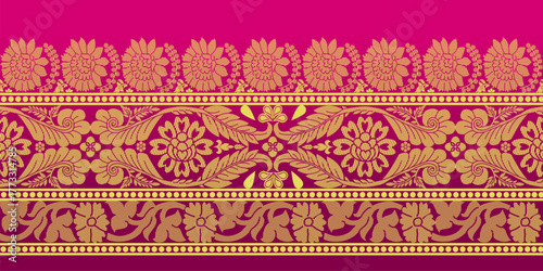 beautiful graphic saree design and this sari design is in Indian style which is for textile fashion industry and it can be used as wallpaper backdrop and website bg this style is originated in india 