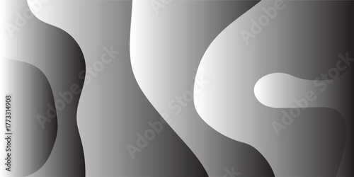 Black and white abstract vector background with waves and patterns