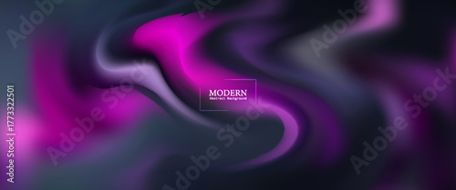 Dreamy Purple Pink Abstract Swirl Background With Neon Glow and Soft Blur