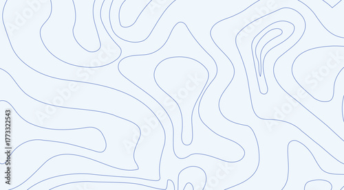 This captivating background showcases an abstract, light blue topographic map design with fluid, curving lines, resembling contours and creating a serene visual texture