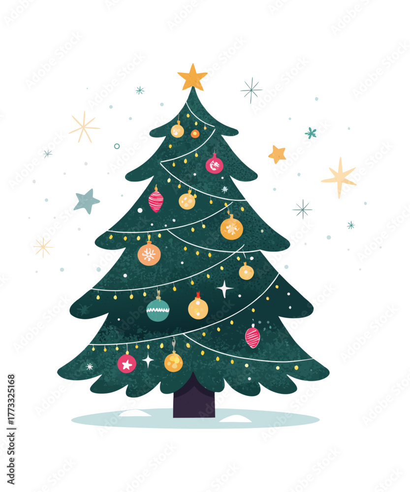 Obraz premium christmas tree vector