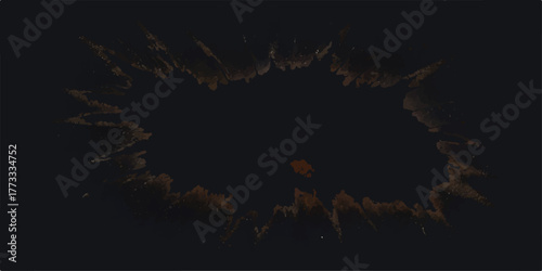Red orange yellow fireball explosion with abstract smoke and black background with alpha channel motion graphics