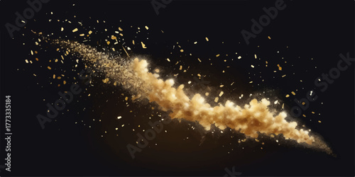 Bright fireworks illuminate the dark night sky with a vibrant blue glow, reminiscent of a cosmic galaxy of moving stars and light