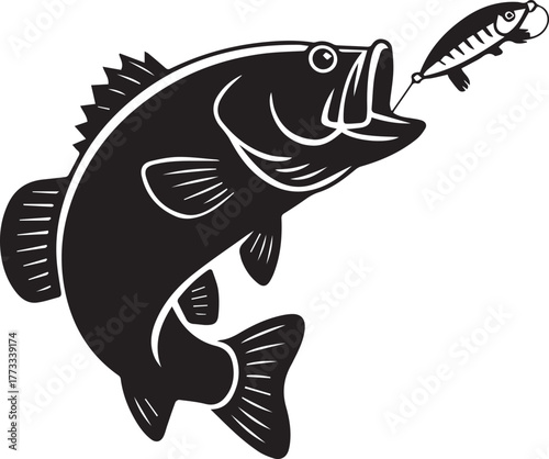 PriFishing Spot Landscape Silhouette with Reeds and Waternt