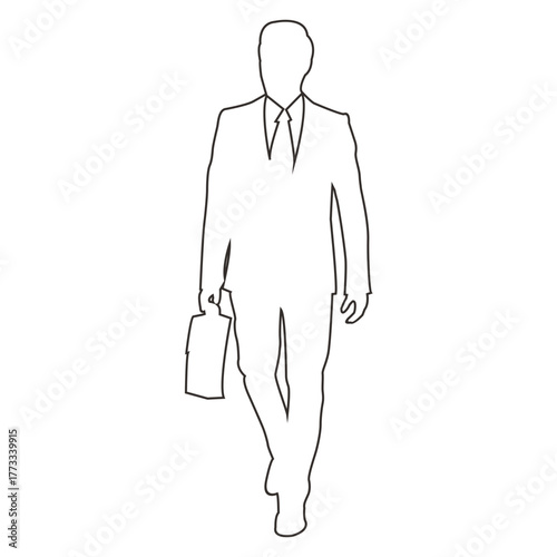 Walking Businessman