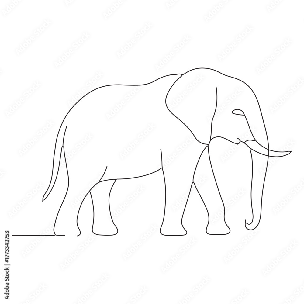 Fototapeta premium elephant vector illustration