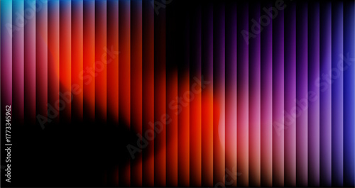 Neon Gradient Stripes on Black — Futuristic Abstract Wallpaper