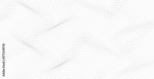 Flowing parallel lines creating optical illusion abstract background.