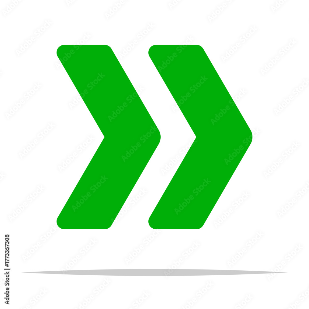 Obraz premium Fast forward symbol vector isolated illustration